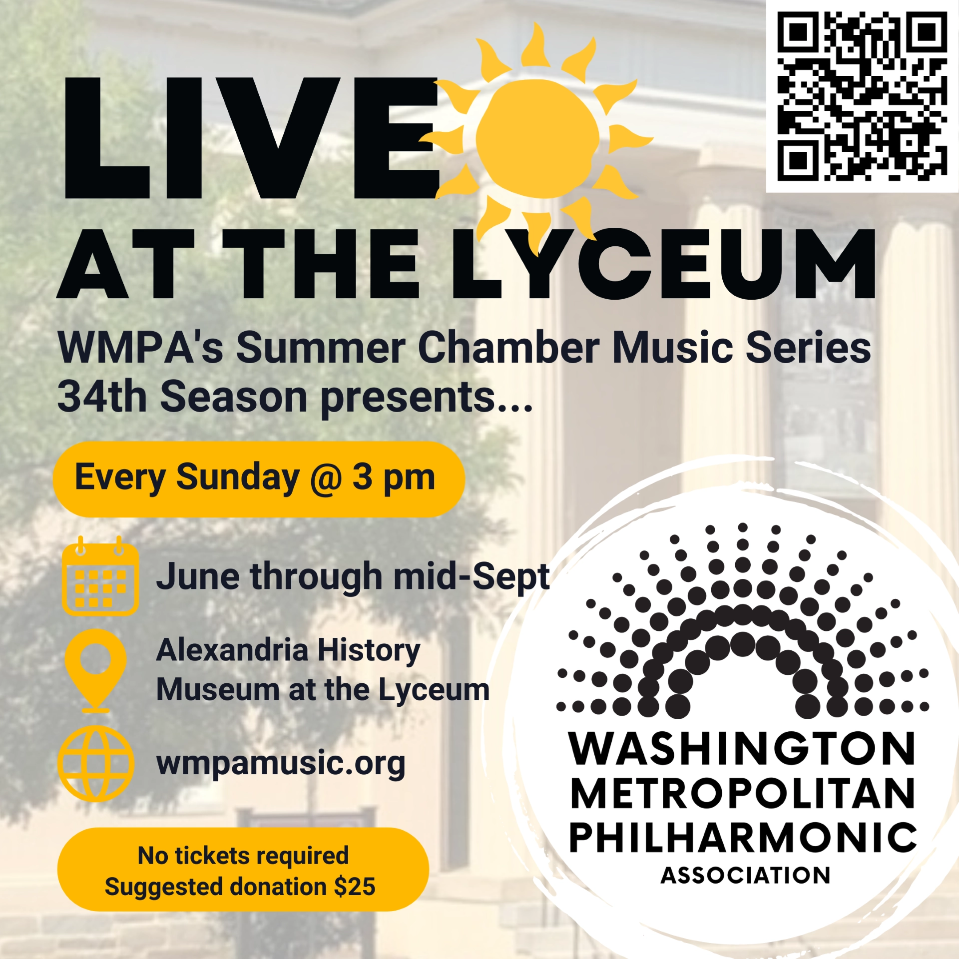 WMPA Summer Chamber Music Series 34th Season