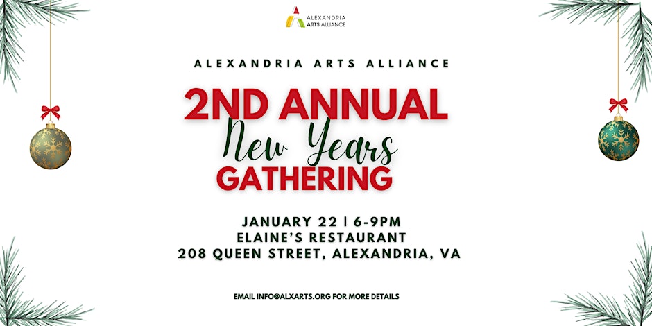 Alexandria Arts Alliance 2nd Annual New Year’s Gathering- Jan 22, 2026