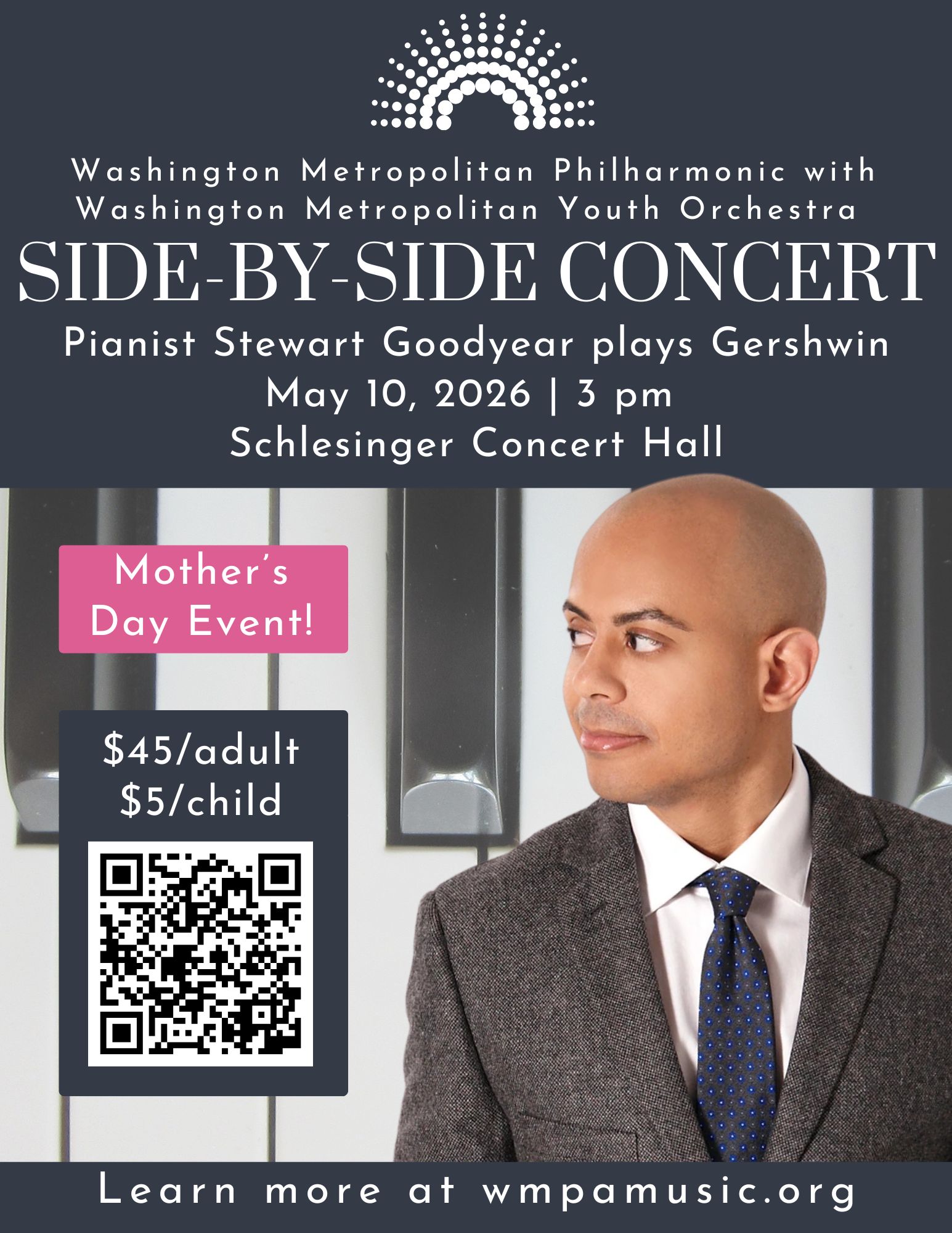 WMPA Side-by-Side Concert May 10th.  Special ticket discount for Alexandria Arts Alliance Members